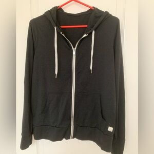 Vuori Halo Performance Full Zip Hoodie | Black | Size Large | DreamKnit™